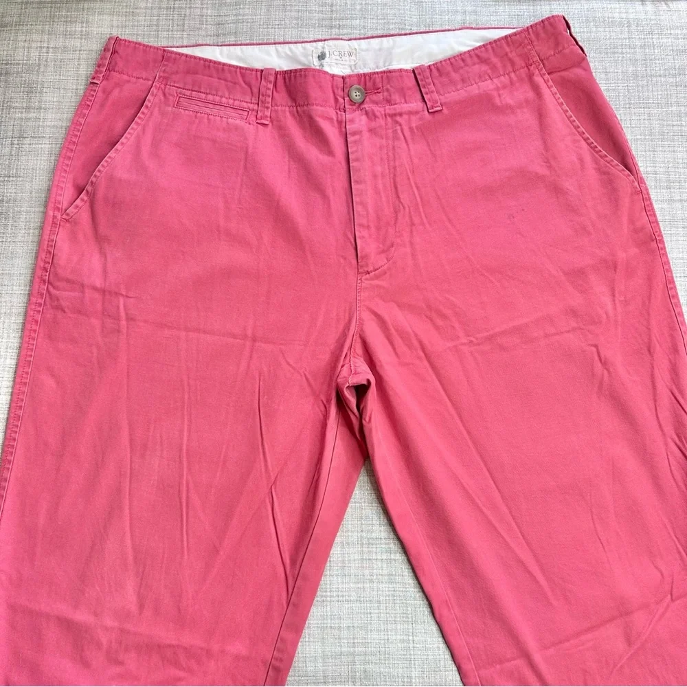 J. Crew retro (2010) regular fit 💯% cotton pants, washed salmon, 38x32